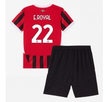 AC Milan Emerson Royal #22 Koszulka Podstawowa dzieci 2024-25 Krótki Rękaw (+ krótkie spodenki)